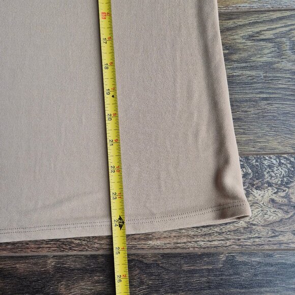 Vintage Salvatore Ferragamo Made in Italy Tunic Top Long Sleeve Knit Beige - Picture 11 of 11